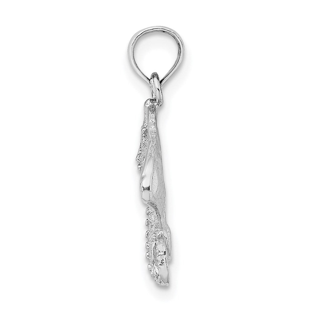 14K White Gold Stingray Charm 2