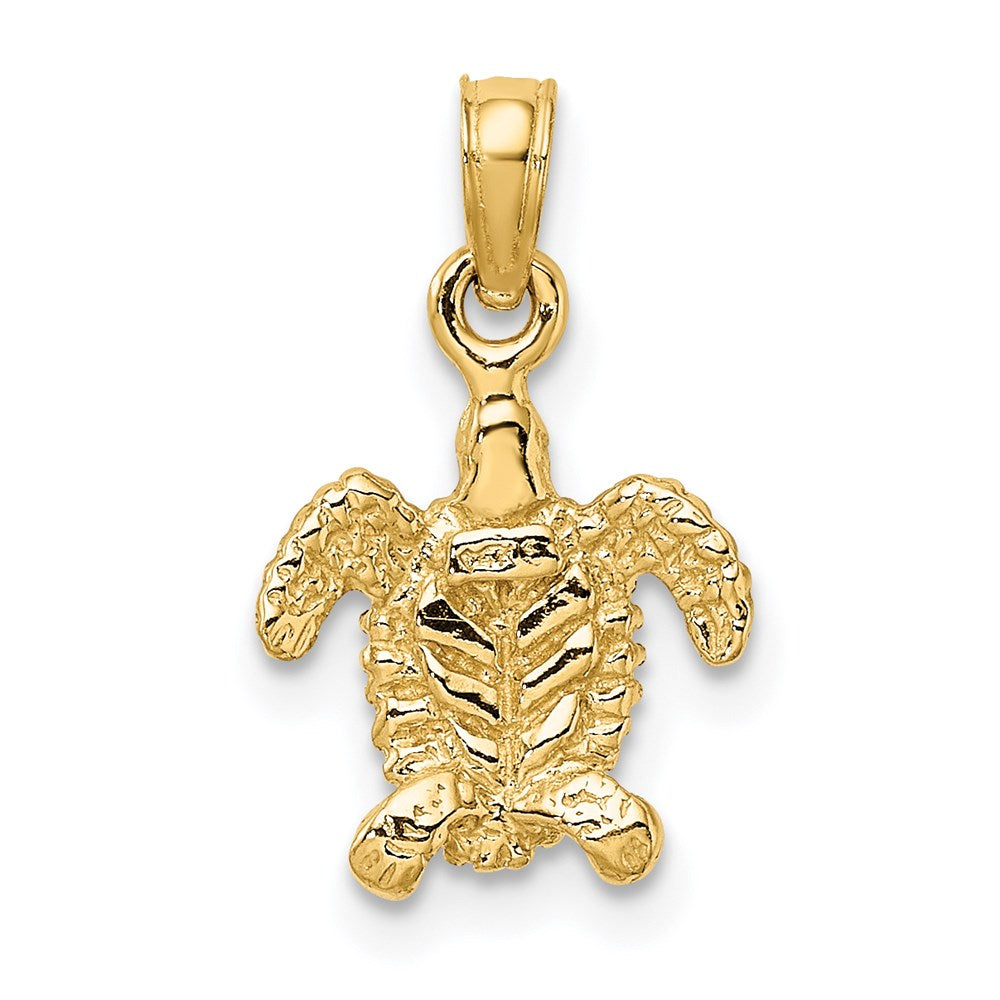 14K 3-D Mini Sea Turtle Charm 4