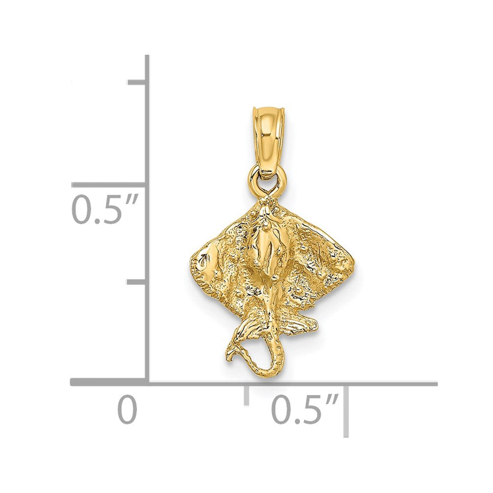 14K Stingray Charm 3