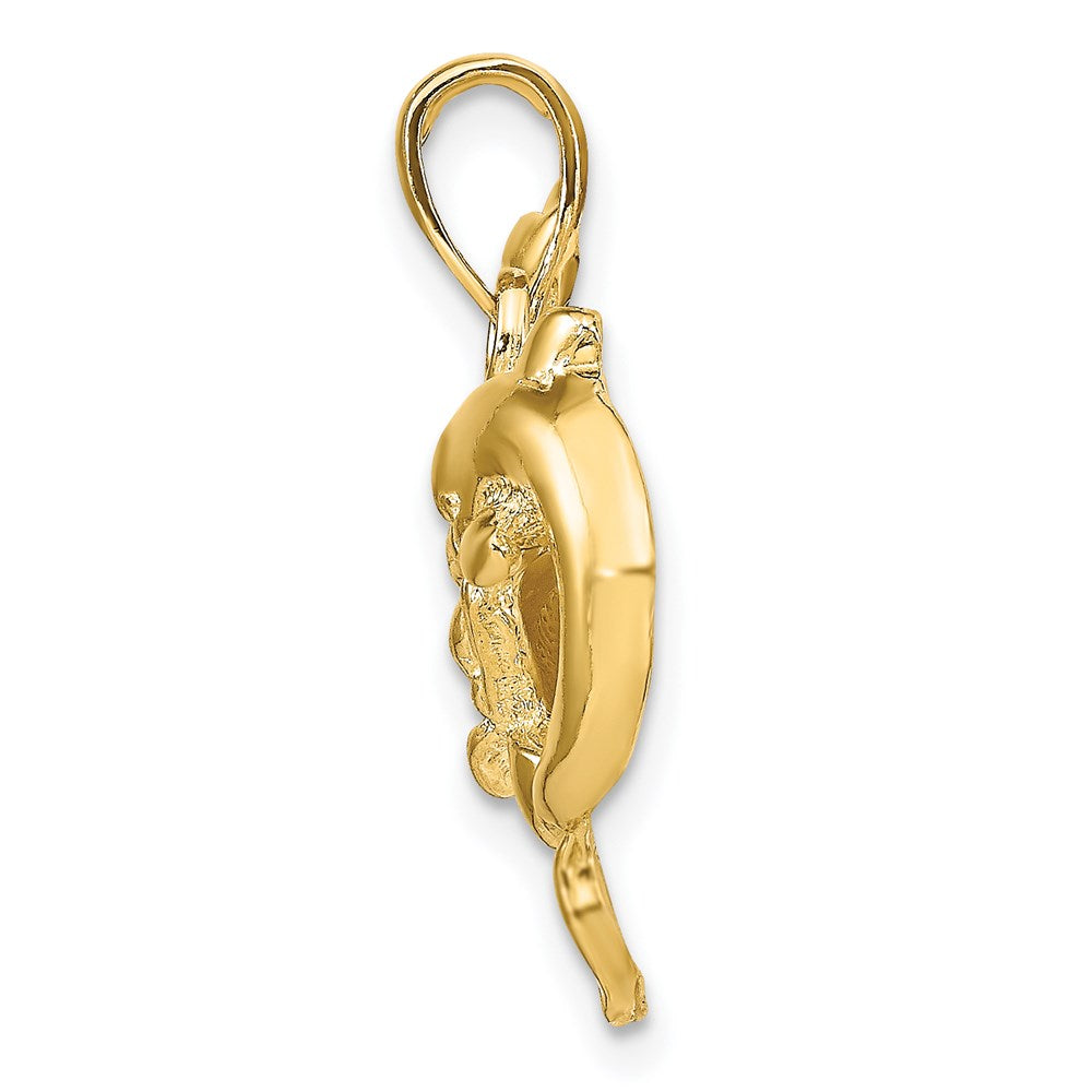 14k Dolphins Pendant 2