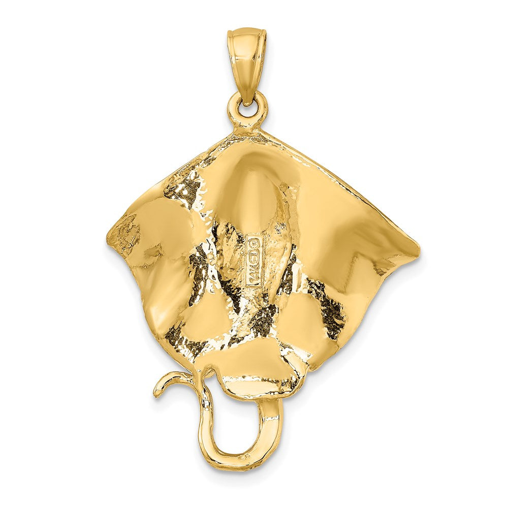 14k Polished Stingray Charm 4