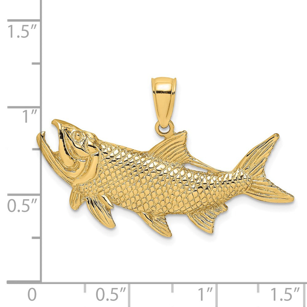 14K Tarpon Fish w/Open Mouth Charm 3