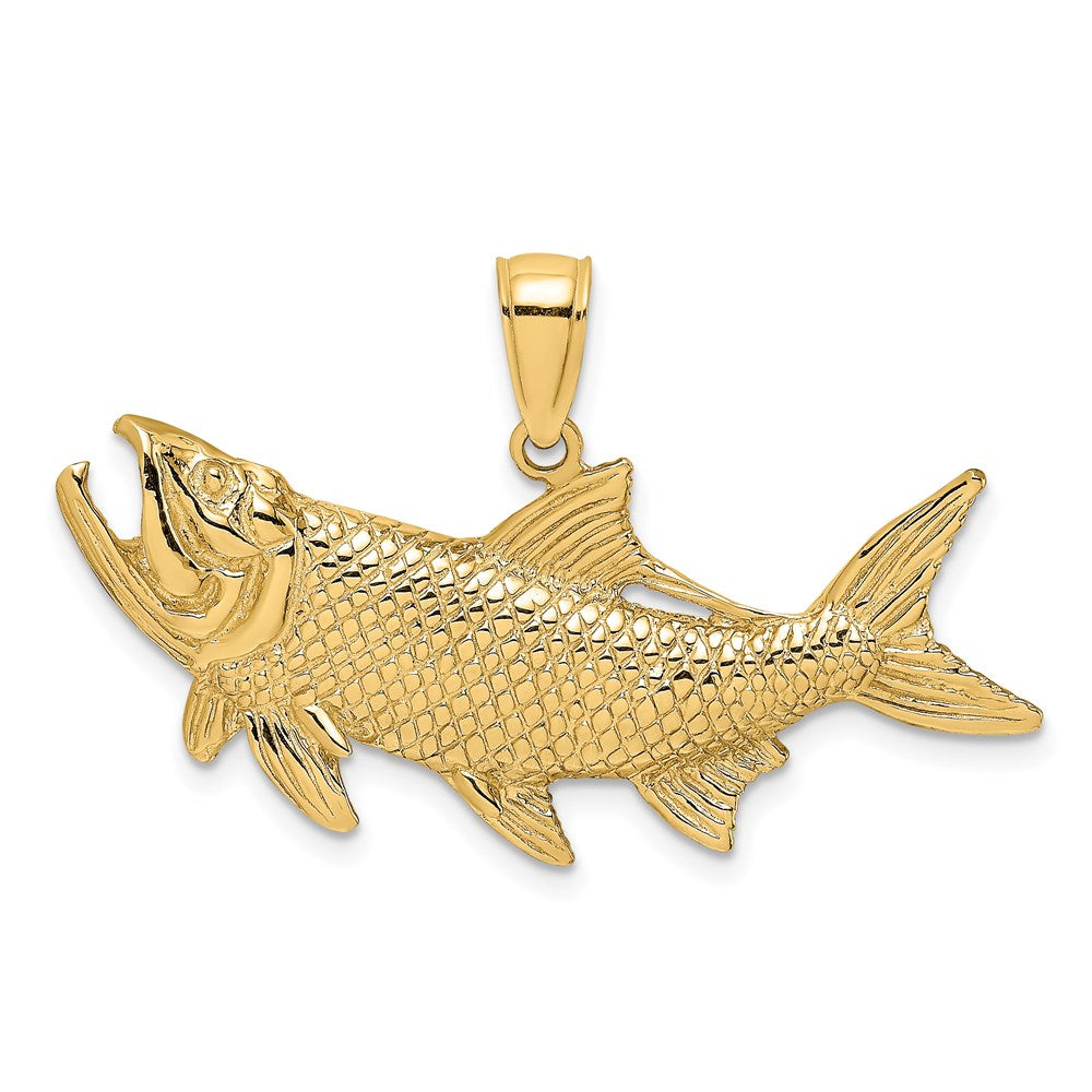 14K Tarpon Fish w/Open Mouth Charm 1