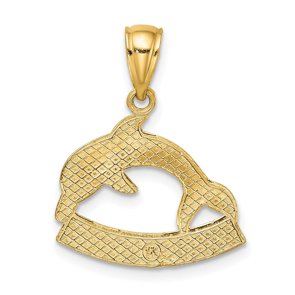 14K 2-D ST. MARTIN Under Dolphin Charm 4