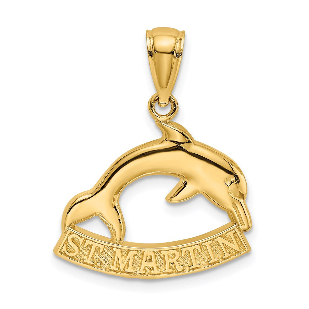14K 2-D ST. MARTIN Under Dolphin Charm 1