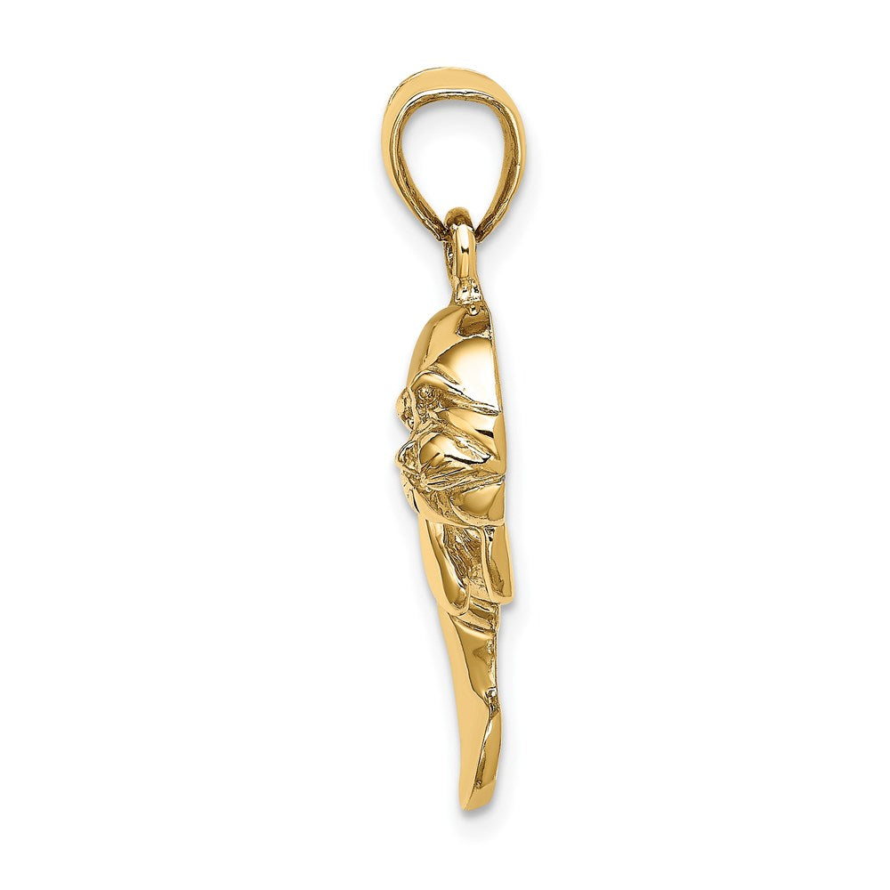 14K 2-D Polished Manatee Charm 2