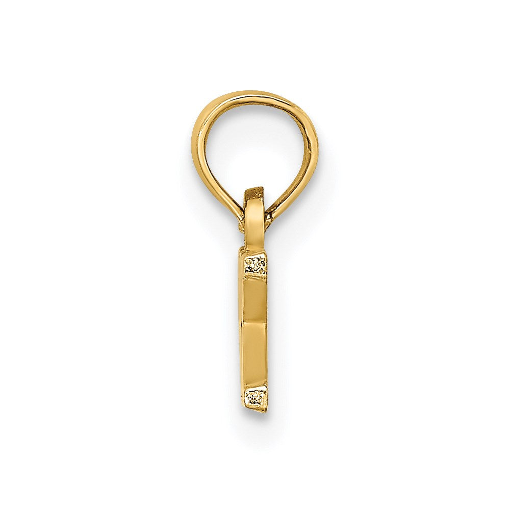 14K Polished OBX Charm