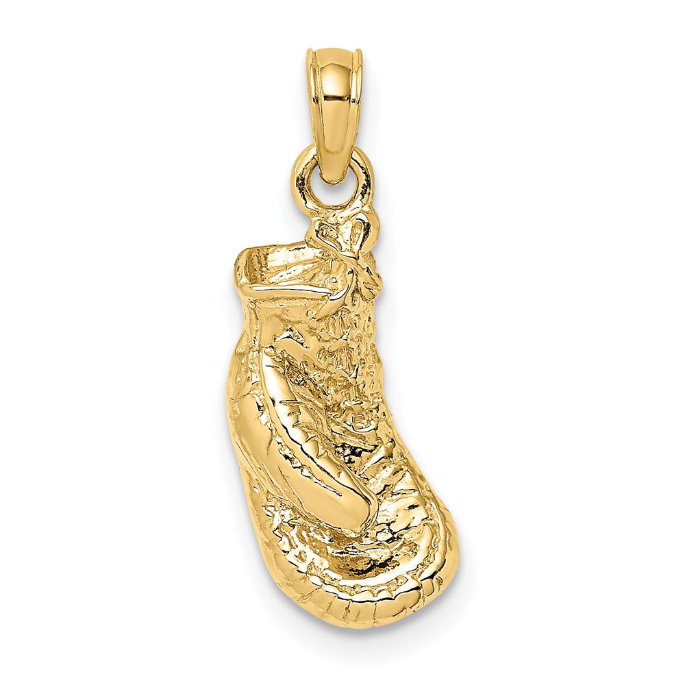 14K Polished Single Boxing Glove Pendant