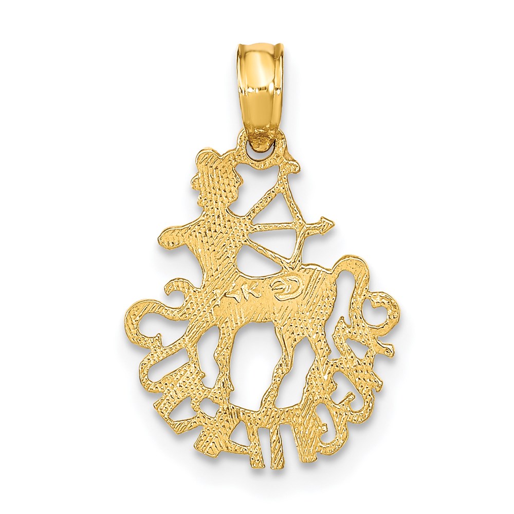14K SAGITTARIUS Charm