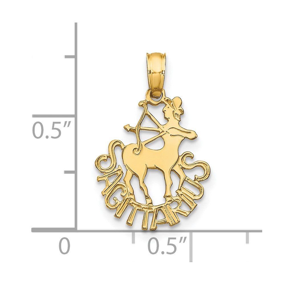 14K SAGITTARIUS Charm