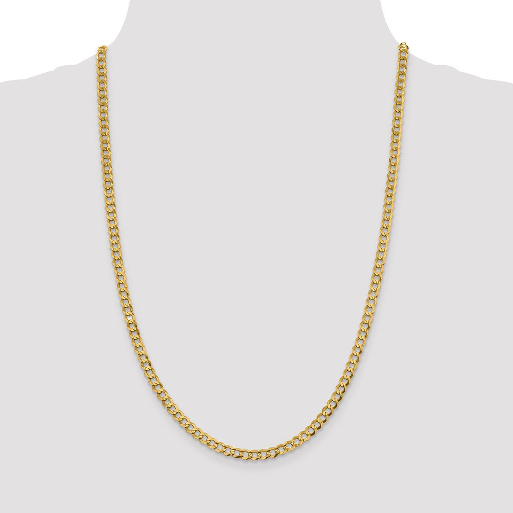 14k 4.7mm Lightweight Flat Cuban Chain