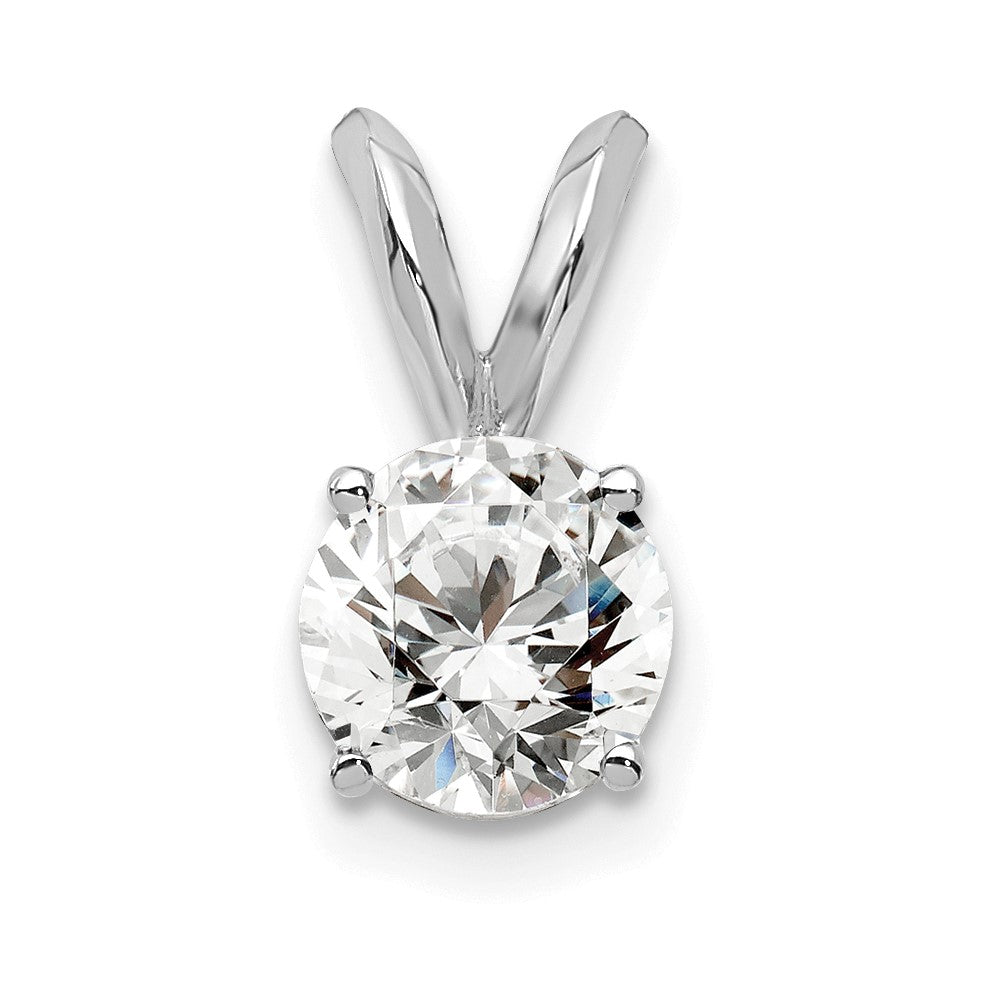 14k 1/2 carat total weight Round Certified VS/SI GH Lab Grown Diamond Solitaire Pendant