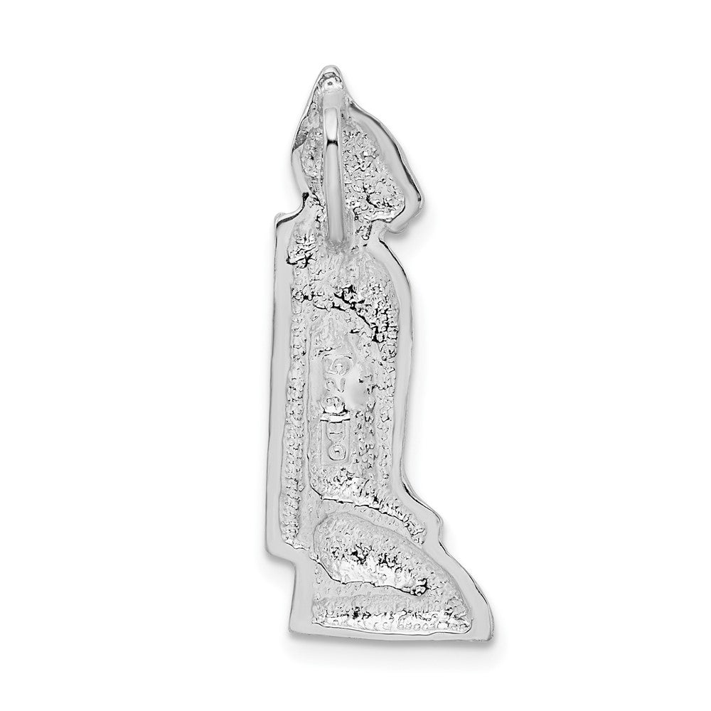 Sterling Silver Polished Marco Island Cat Slide