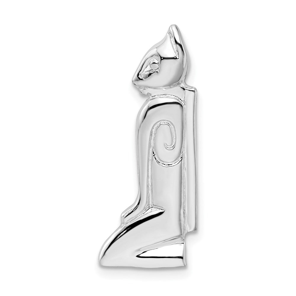Sterling Silver Polished Marco Island Cat Slide