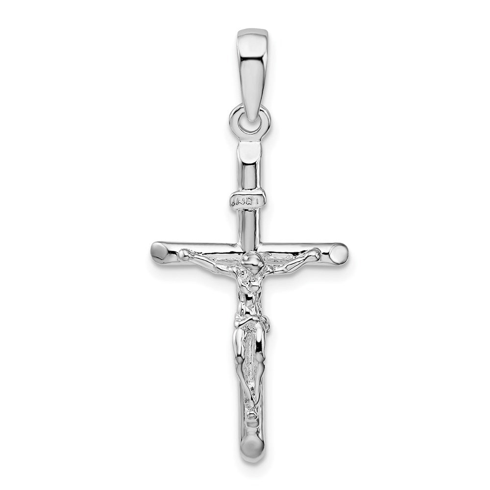 Sterling Silver Polished Crucifix Cross Pendant