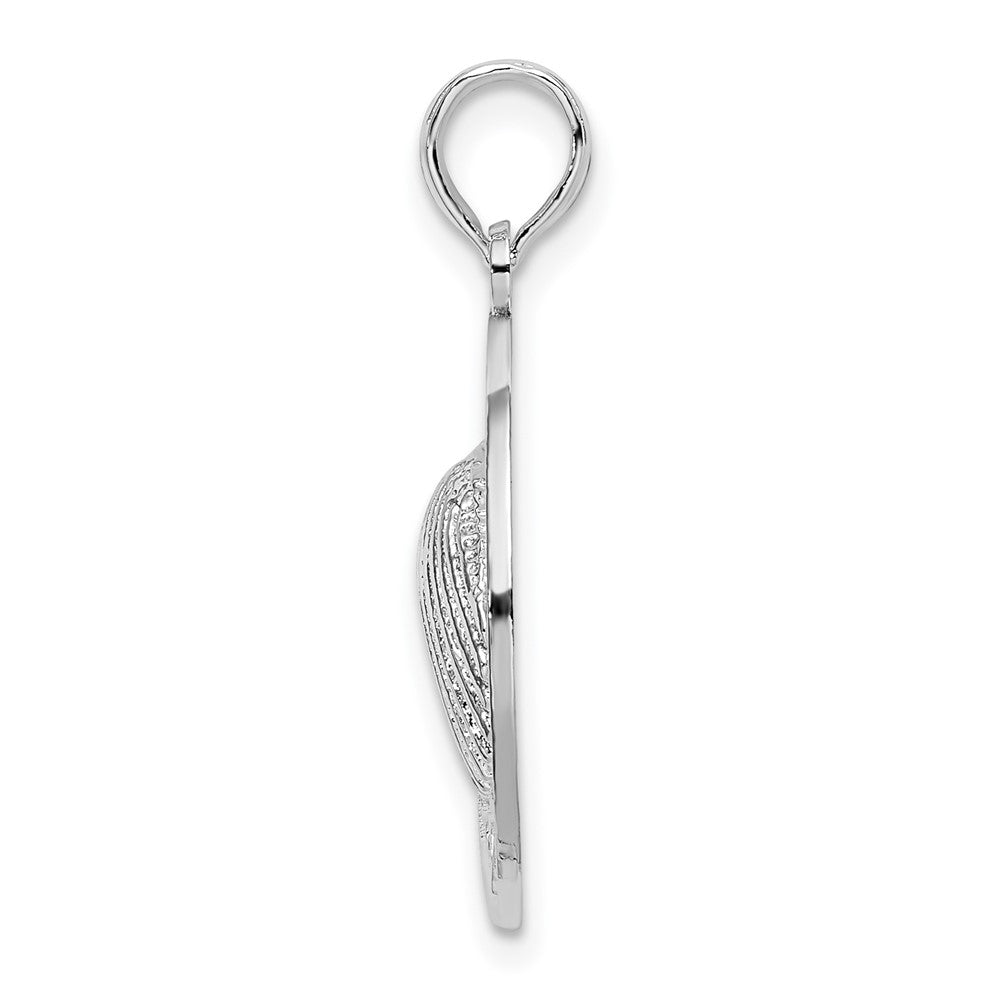 Sterling Silver Jamaica Round Circle w/Shell Pendant