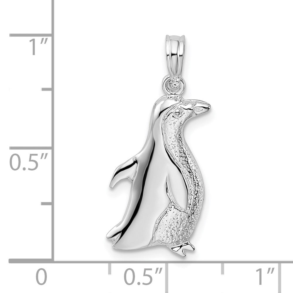 Sterling Silver Polished Penguin Pendant
