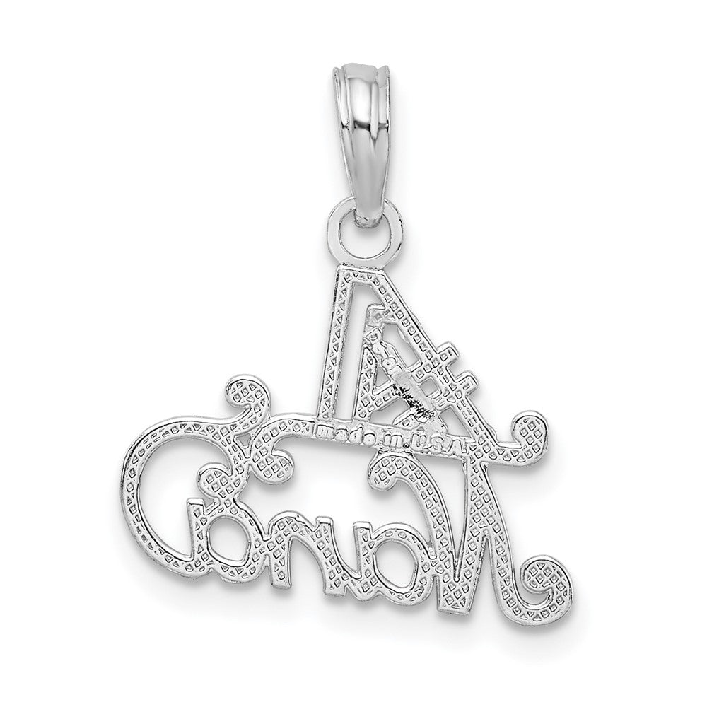 Sterling Silver Polished #1 NANA Pendant