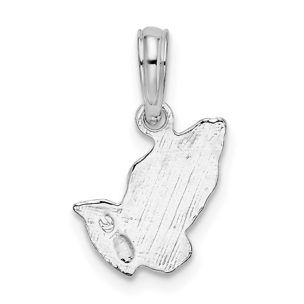 Sterling Silver Polished Praying Hands Pendant
