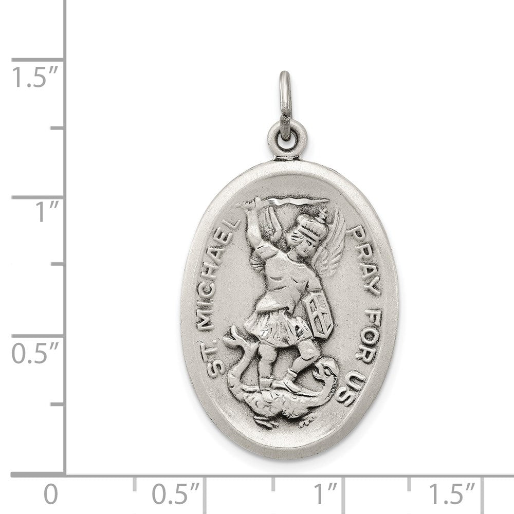 Sterling Silver Reversible St. Michael Medal