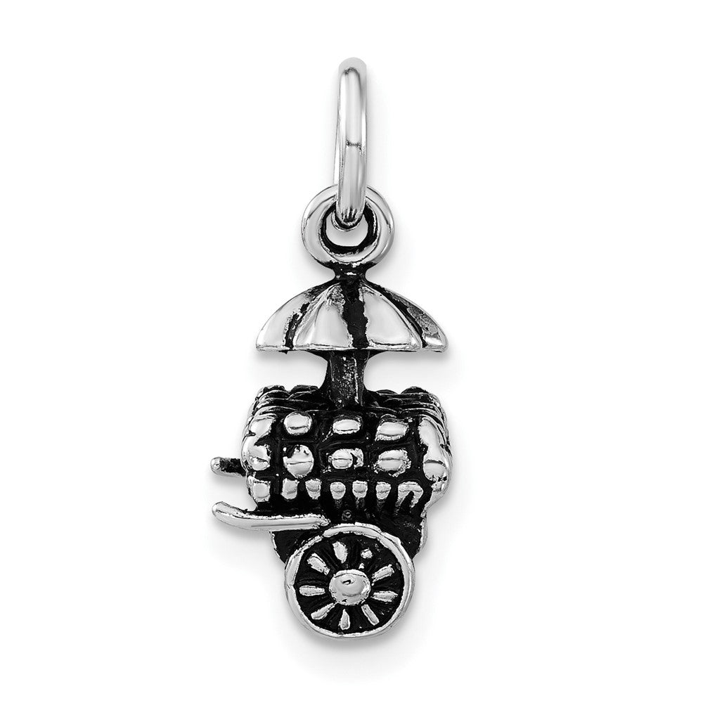 Sterling Silver Antiqued Friut Cart Charm