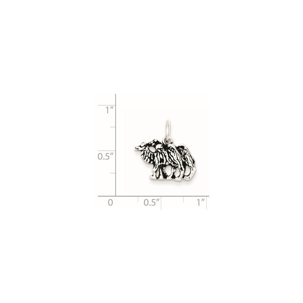 Sterling Silver Antiqued Camel Charm