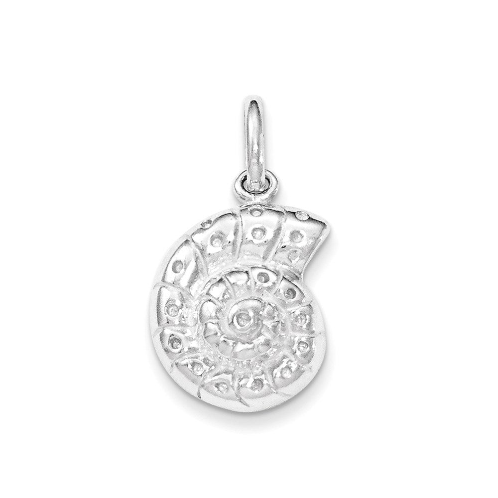 Sterling Silver Polished Seashell Charm