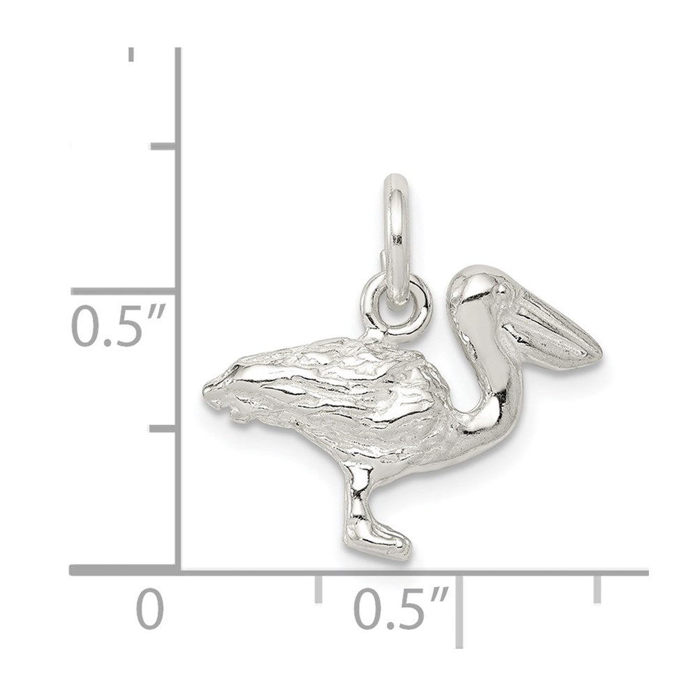 Sterling Silver Pelican Charm