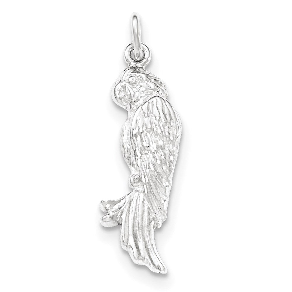 Sterling Silver Polished Parrot Pendant