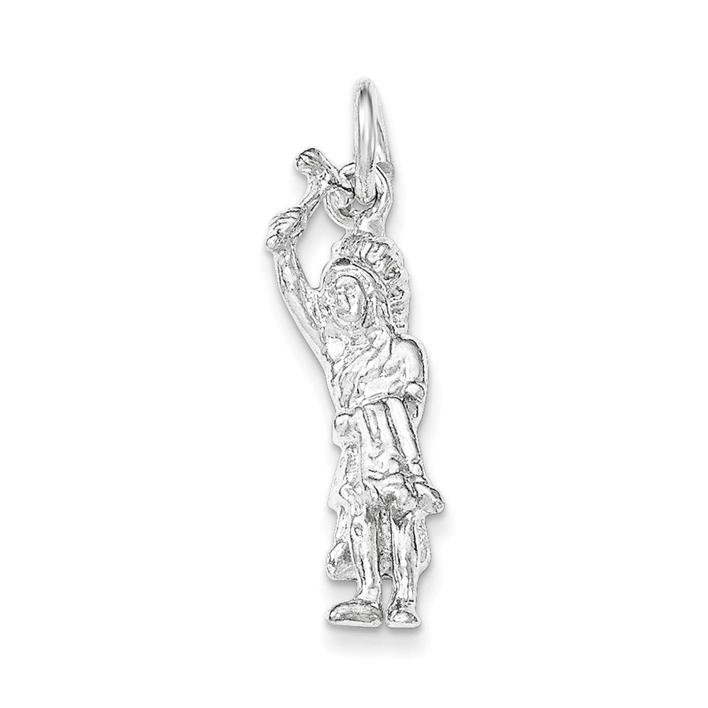 Sterling Silver Polished 3-D Man Raised Arm Pendant
