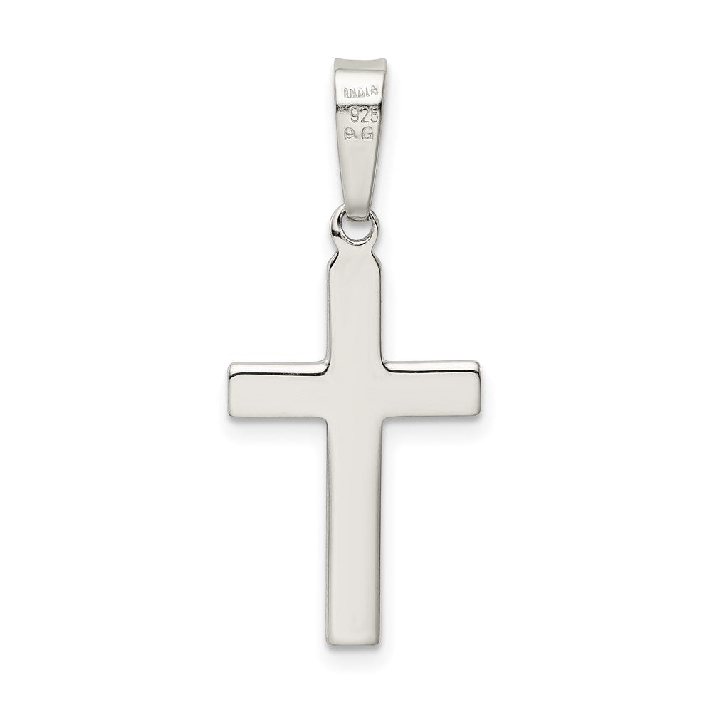 Sterling Silver Polished D/C Cross Pendant