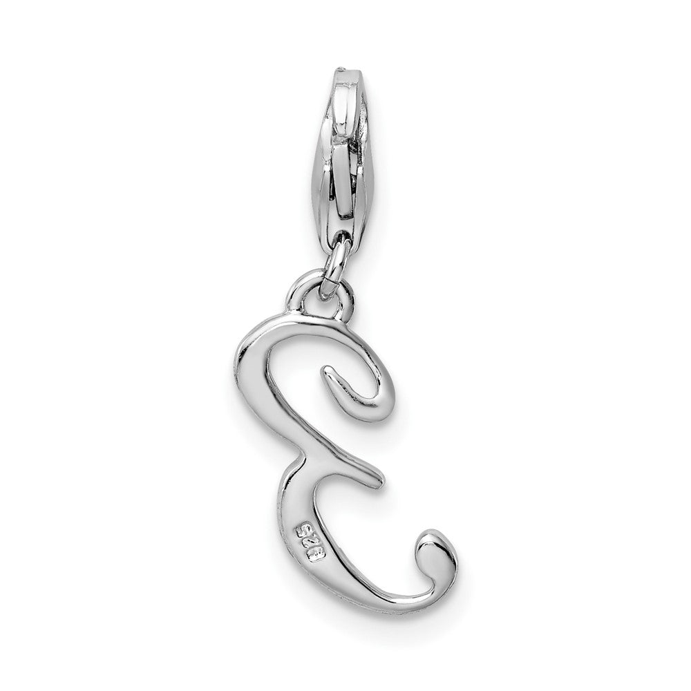 Sterling Silver Amore La Vita Rhodium-plated Polished Number 3 Charm