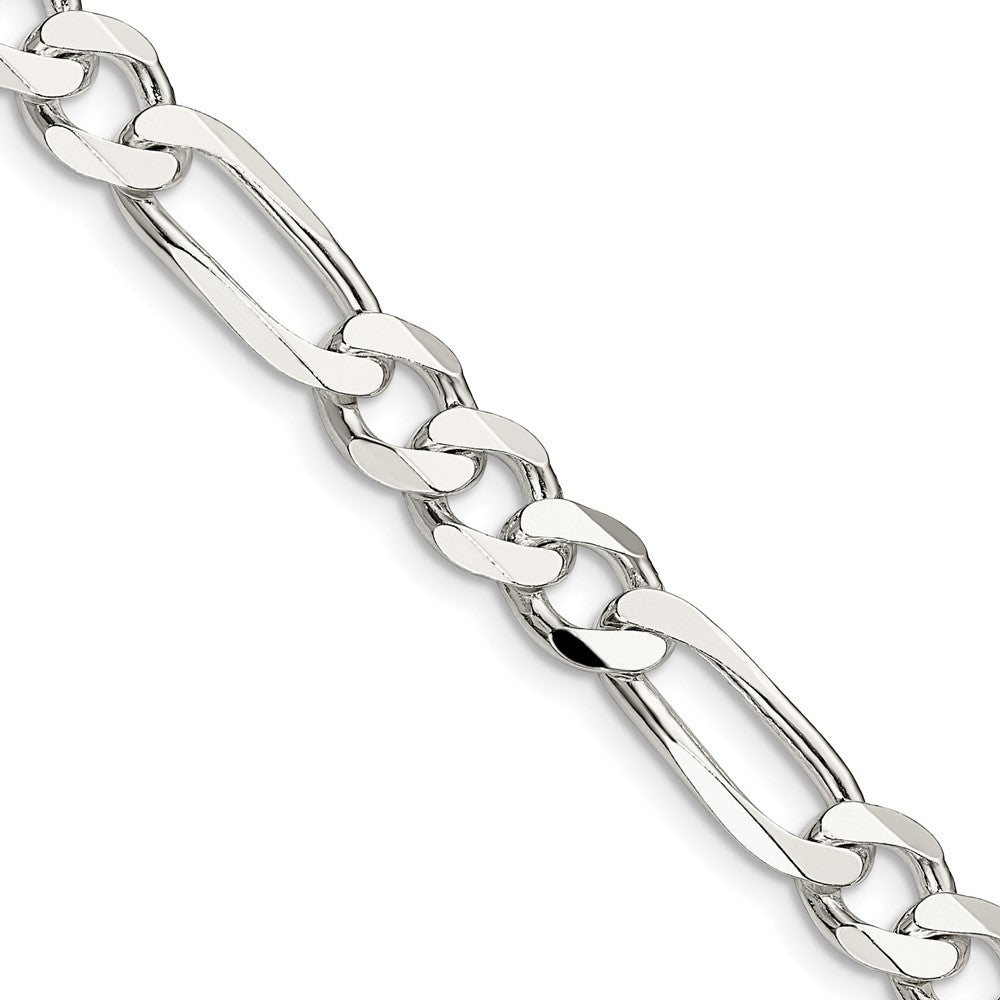 Figaro Chain Silver Stainless Steel Chains 7.5mm