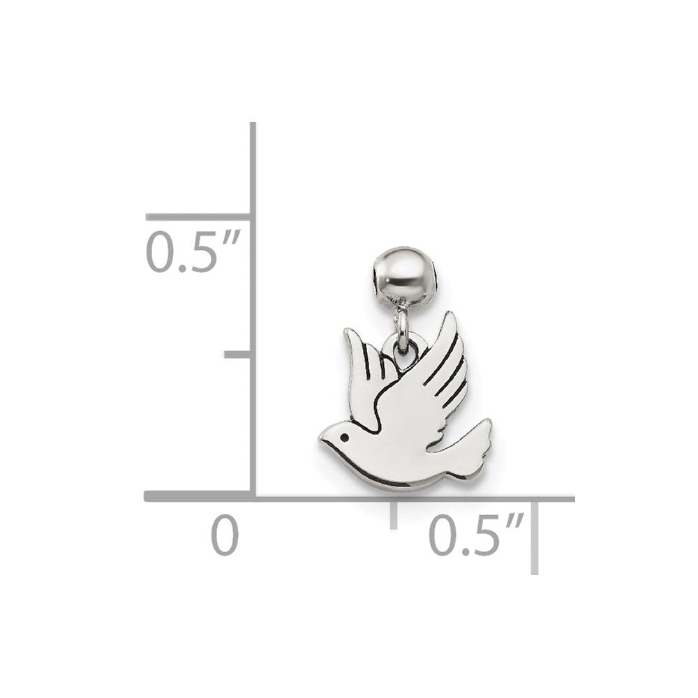 Sterling Silver Mio Memento Dangle Bird Charm