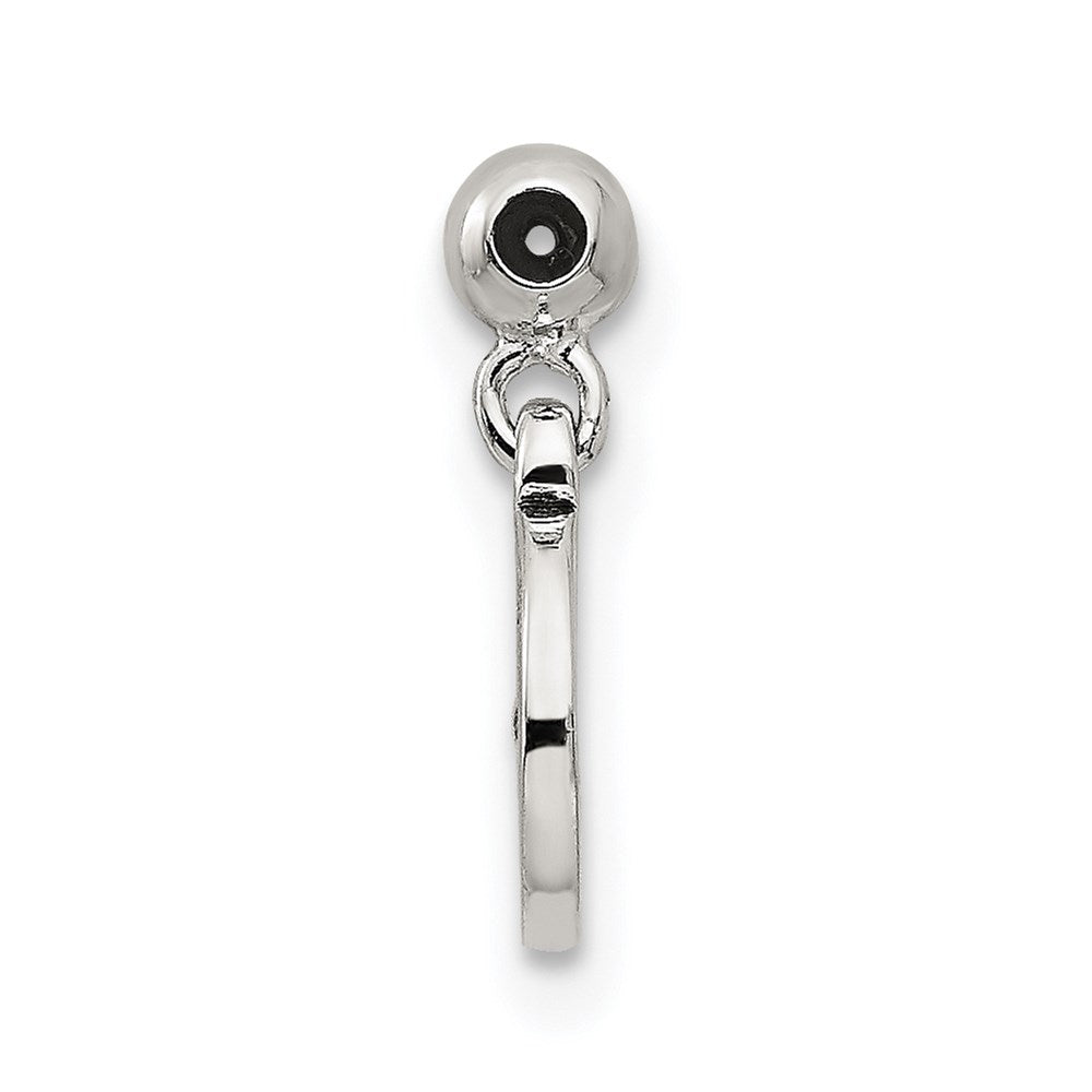 Sterling Silver Mio Memento Enamel CZ Dangle Compass Charm