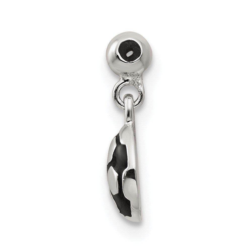Sterling Silver Mio Memento Enamel Dangle Soccer Ball Charm