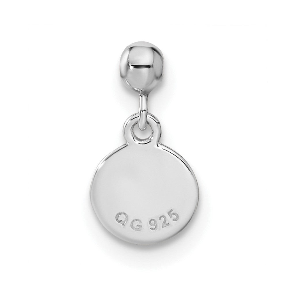Sterling Silver Mio Memento Enamel Dangle Soccer Ball Charm