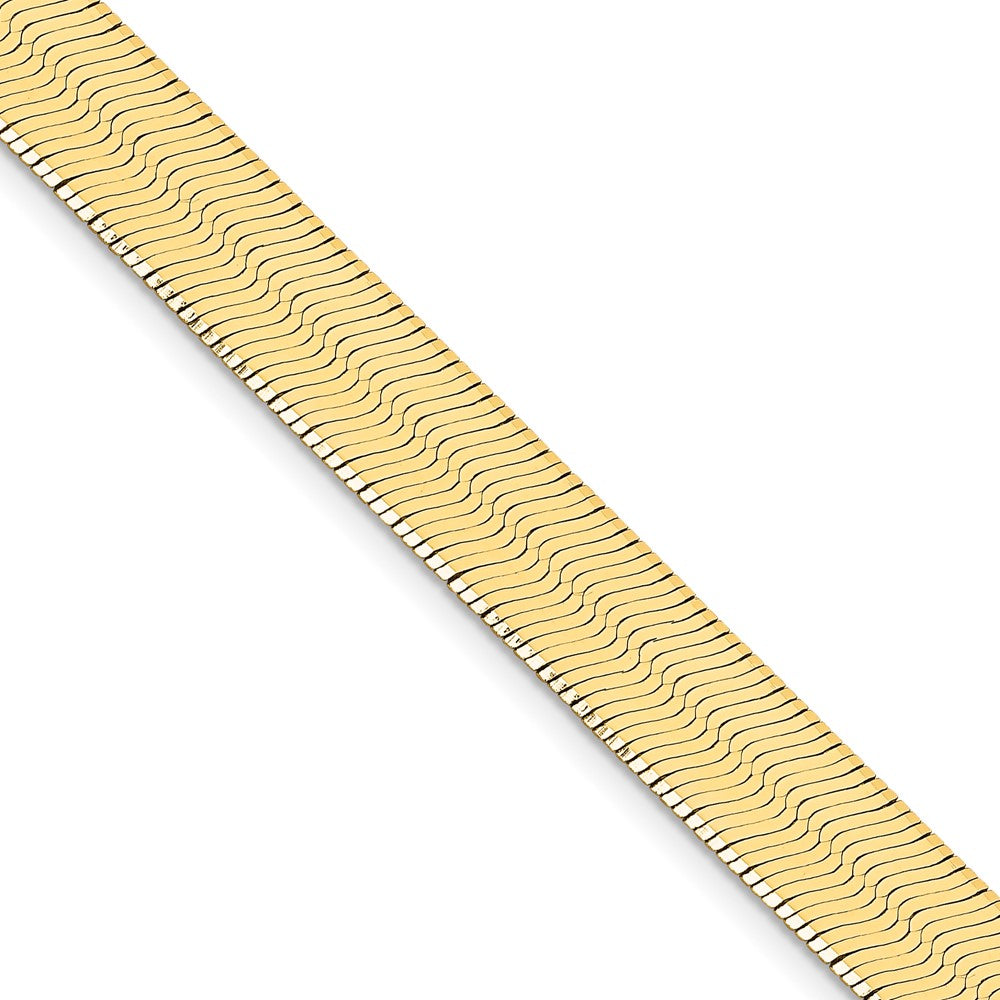 14k Yellow Gold 14k 10mm Silky Herringbone Chain