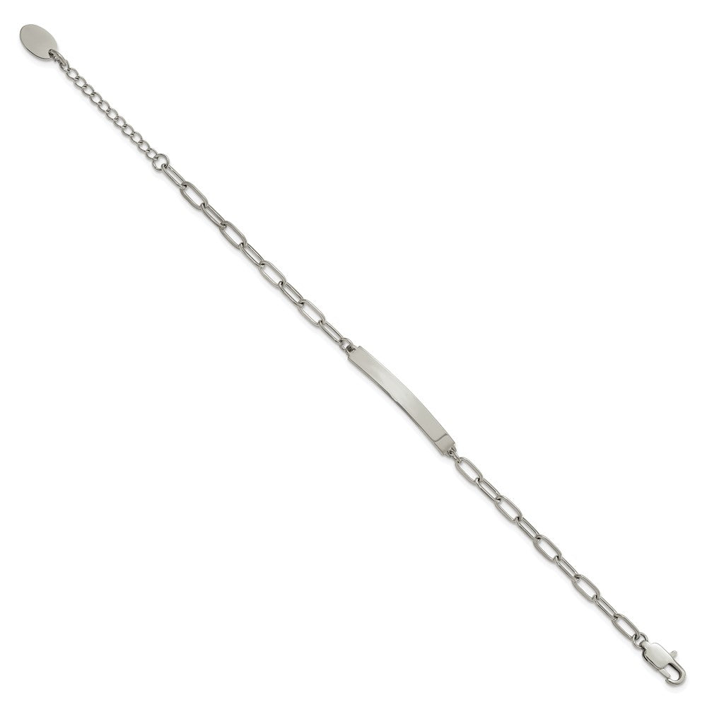 Stainless Steel Polished 6.5in w/1.25in ID Bracelet