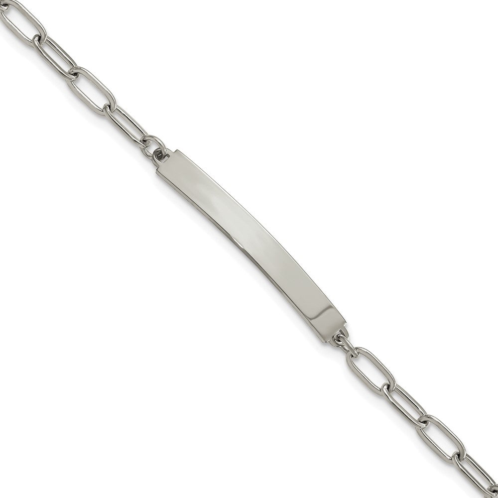 Stainless Steel Polished 6.5in w/1.25in ID Bracelet
