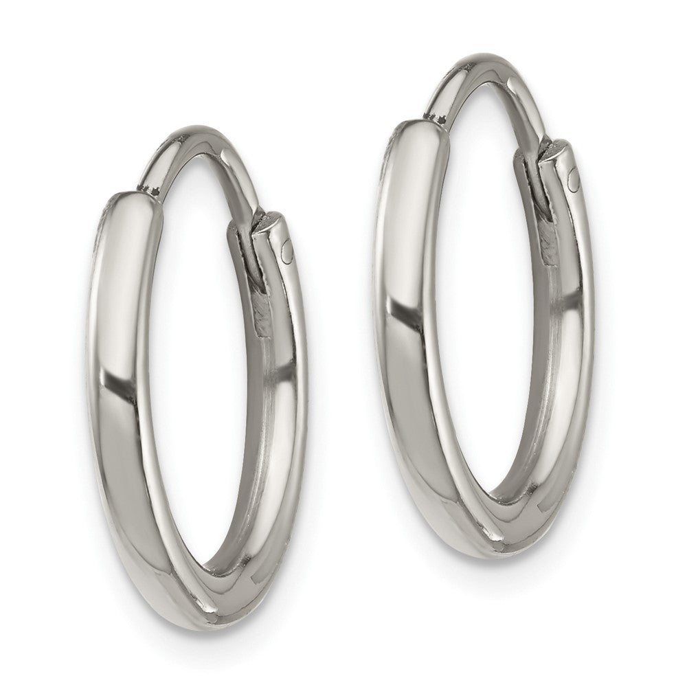 Stainless Steel Polished 2mm Endless Hoop Earrings