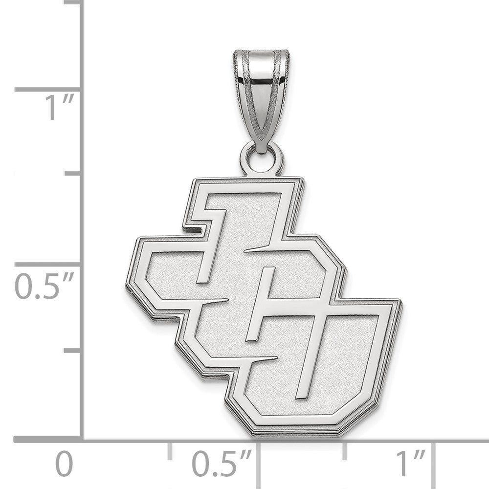 Sterling Silver Rhodium-plated LogoArt John Carroll University Medium Pendant