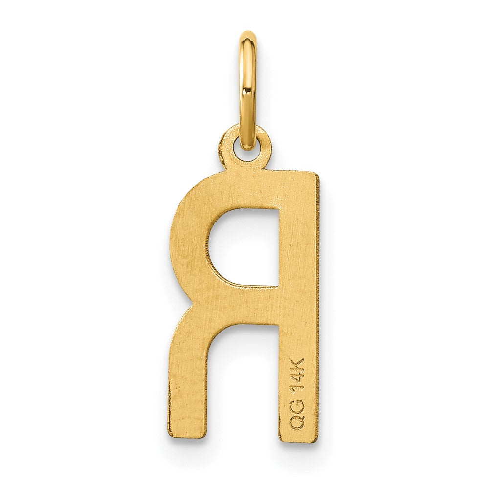 14ky Letter R Initial Pendant