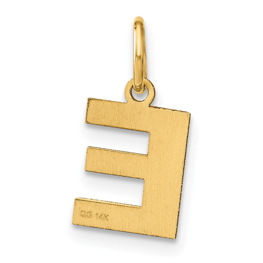 14ky Letter E Initial Pendant