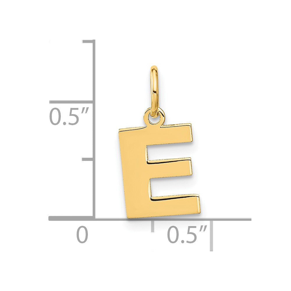 14ky Letter E Initial Pendant