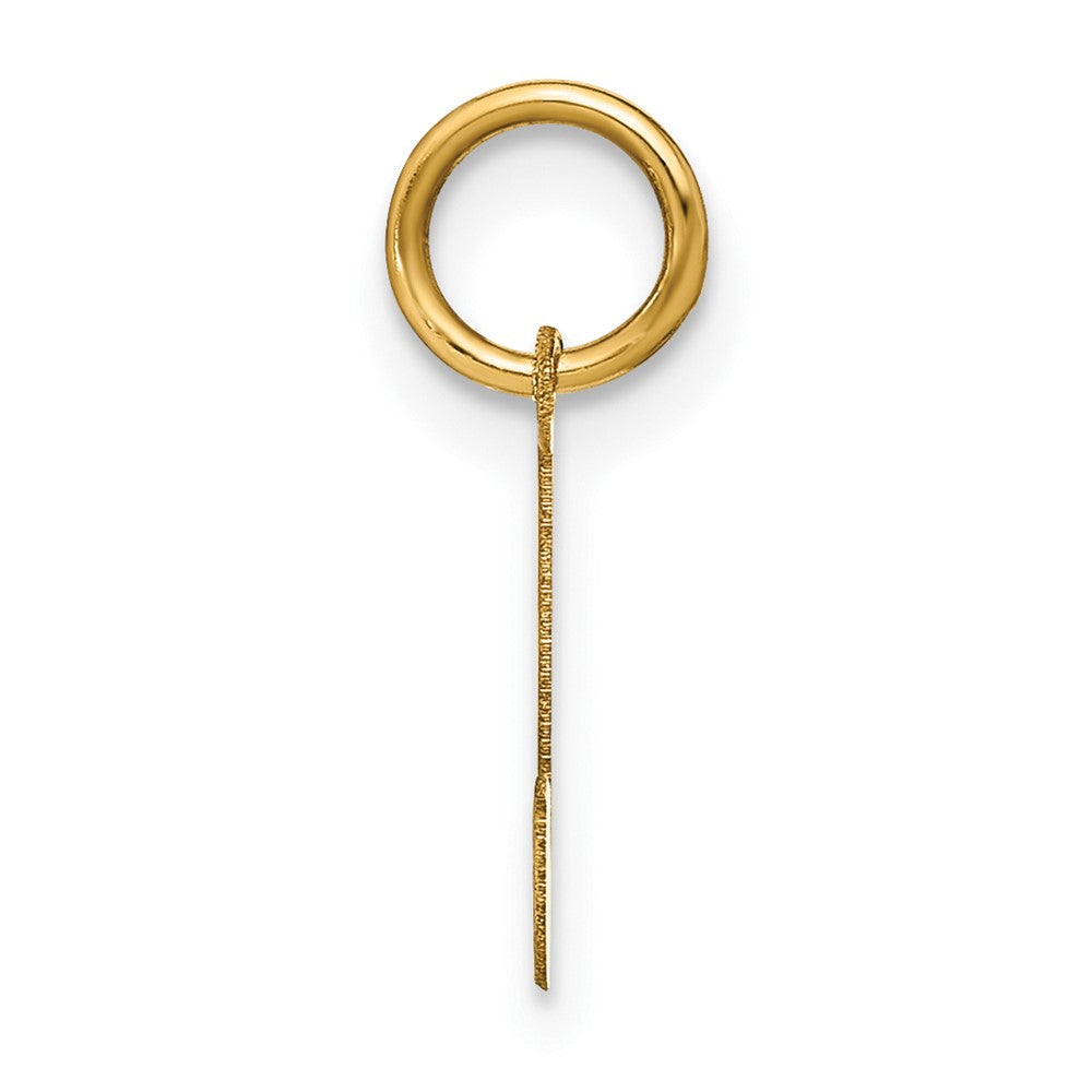14ky Letter J Initial Pendant