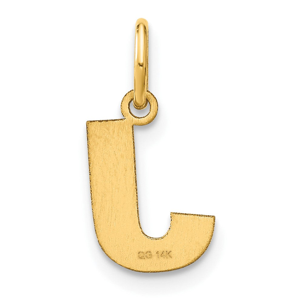 14ky Letter J Initial Pendant