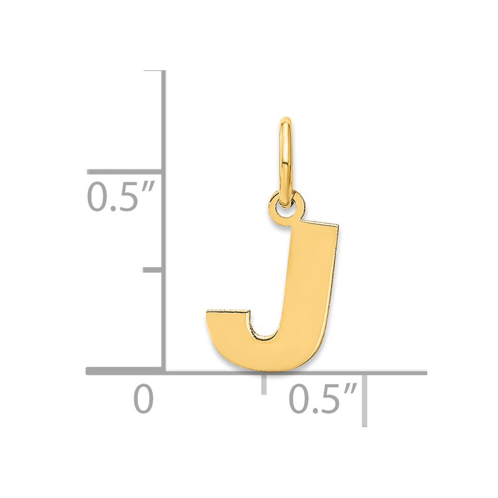 14ky Letter J Initial Pendant