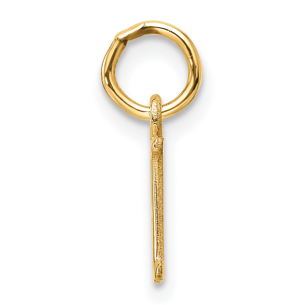 14ky Cutout Letter H Initial Pendant