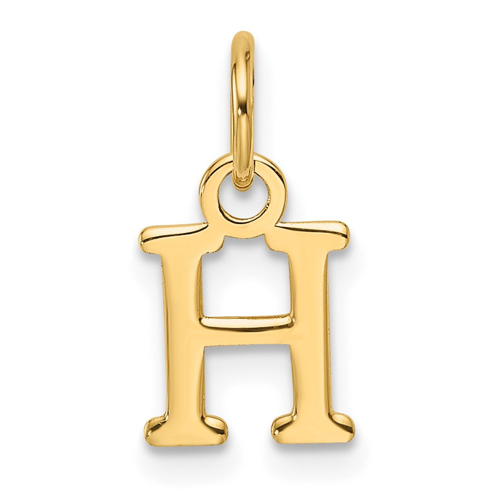 14ky Cutout Letter H Initial Pendant